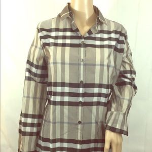 BURBERRY women’s button down shirt